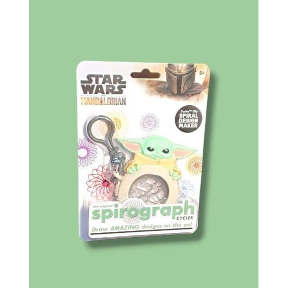 Disney Star Wars Grogu Spirograph Cyclex Hasbro 5+ Compact Collectors Travel Toy - Picture 14 of 16